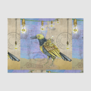 Steampunk Mechanical Bird Engineering Father's Day Tissue Paper