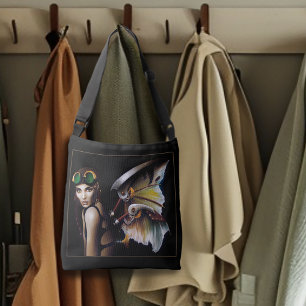 Steampunk Mechanical Fairy Wings Goggles  Crossbody Bag