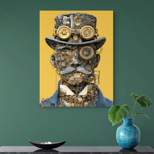 Steampunk Mechanical Gentleman Canvas Print