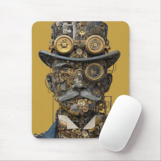 Steampunk Mechanical Gentleman Mouse Mat