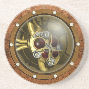 Steampunk Mechanical Heart Coaster