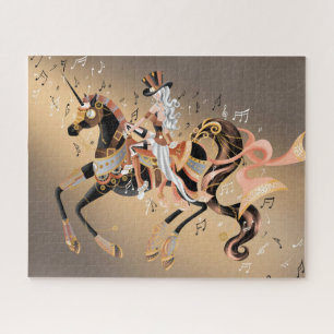 Steampunk Mechanical Horse & Lady Jigsaw Puzzle