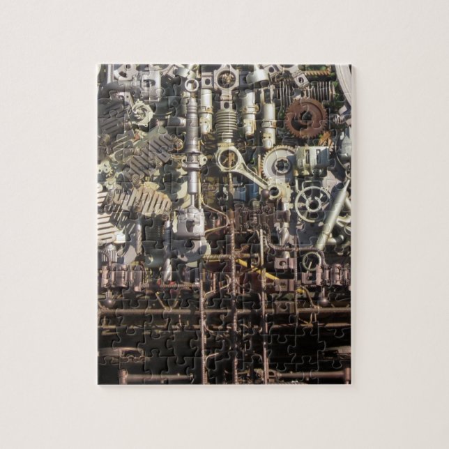 Steampunk mechanical machinery machines jigsaw puzzle (Vertical)