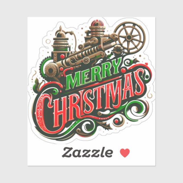 Steampunk Merry Christmas (Sheet)