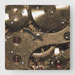 Steampunk Metal Clock Gears with Dots