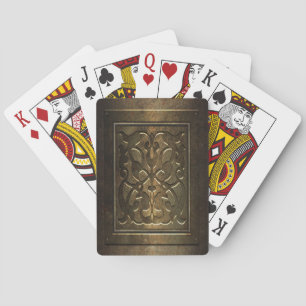 Steampunk Metal Playing Cards