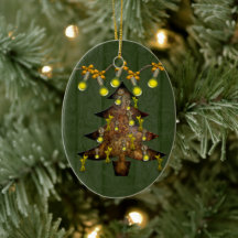 Steampunk Metal Tree Customisable Ornament