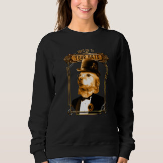 Steampunk Motiv Horror Vintage Tarot Retro Sweatshirt