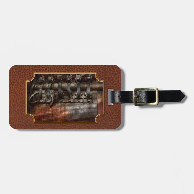Steampunk - Motorised Luggage Tag (Front Horizontal)