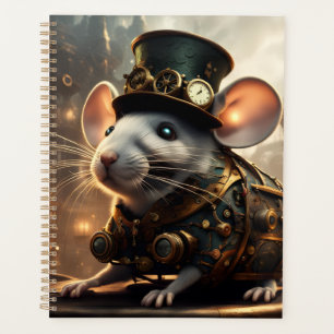 Steampunk Mouse and Bird Planner