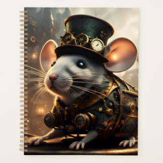 Steampunk Mouse and Bird Planner