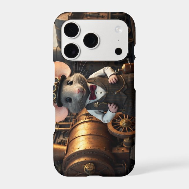 Steampunk Mouse and Train (Back)