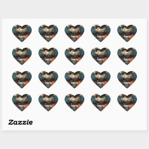 Steampunk Mouse Captain Flicker Heart Sticker