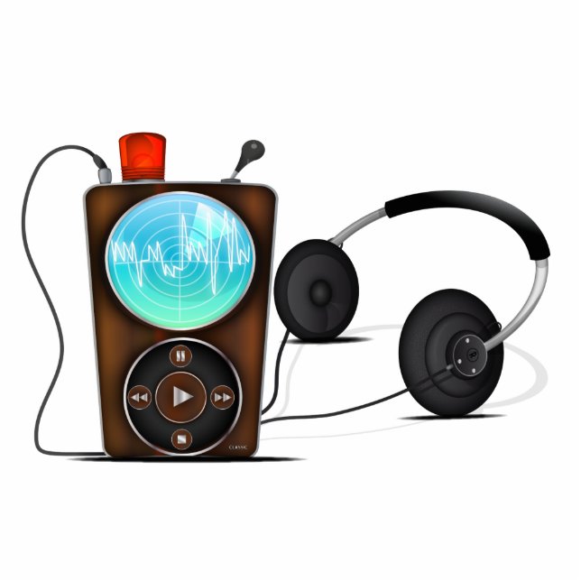 Steampunk MP3 Player Photo Sculpture Decoration (Front)