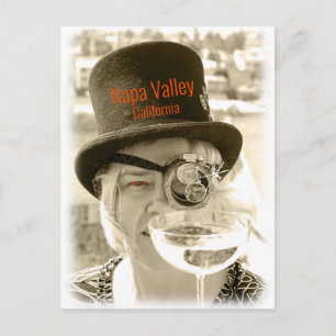 Steampunk Napa Valley Postcard! Postcard