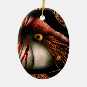Steampunk - Nautilus - Coming out of your shell Ceramic Tree Decoration
