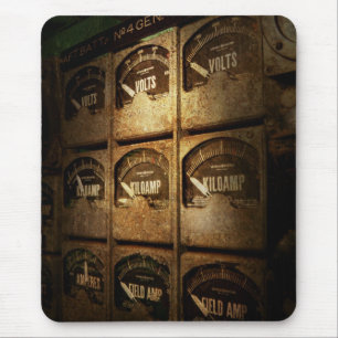 Steampunk - Naval - Electric - Power Grid Mouse Mat