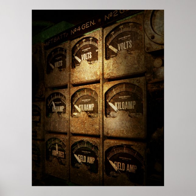 Steampunk - Naval - Electric - Power Grid Poster (Front)