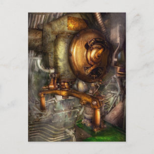 Steampunk - Naval - Shut the valve Postcard