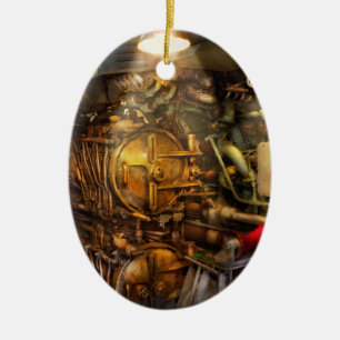 Steampunk - Naval - The torpedo room Ceramic Tree Decoration