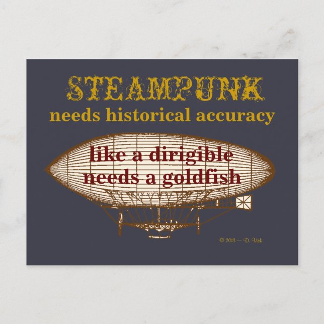 Steampunk Needs postcard (Front)