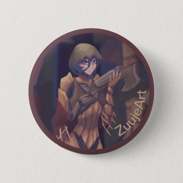 Steampunk night 6 cm round badge (Front)