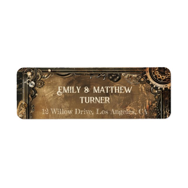 Steampunk Noir Affair Wedding (Front)