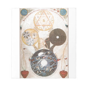 Steampunk Occult Star of David Notepad