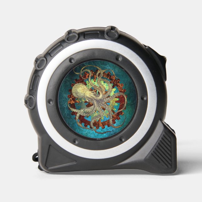 Steampunk Octopus & Clockwork Gears  1 (Front)