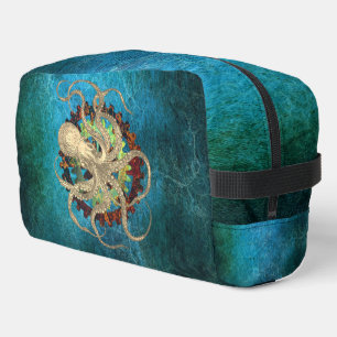 Steampunk Octopus & Clockwork Gears  Dopp Kit