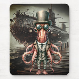 Steampunk Octopus Mouse Mat