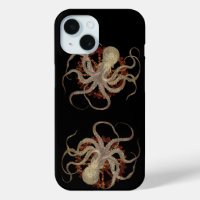 Steampunk Octopus & Rusty Clockwork Gear