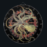Steampunk Octopus & Rusty Clockwork Gear  Dartboard<br><div class="desc">Steampunk inspired industrial rusty clockwork gears,  and octopus design</div>
