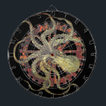 Steampunk Octopus & Rusty Clockwork Gear  Dartboard<br><div class="desc">Steampunk inspired industrial rusty clockwork gears,  and octopus design</div>