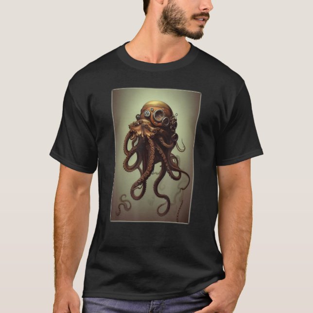 Steampunk Octopus   Steampunk  Steampunk Octopus T-Shirt (Front)