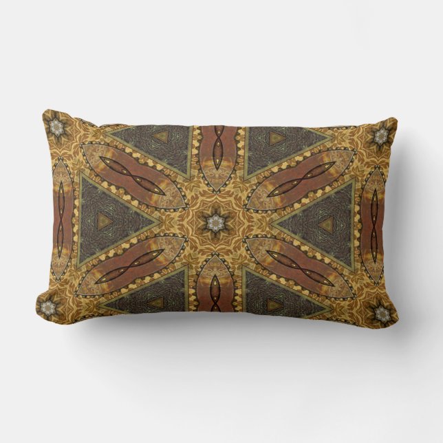 Steampunk Ornate Lumbar Cushion (Front)