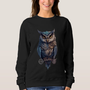 Steampunk Owl Mechanical Bird Robot Owls Sweatshirt