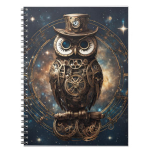 Steampunk Owl Notebook