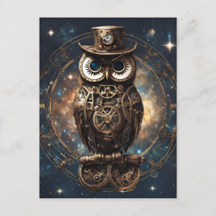 Steampunk Owl  Postcard