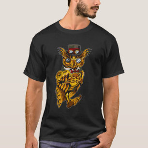 Steampunk Owl Retro Vintage Birds Men Women Teen K T-Shirt