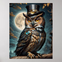 Steampunk Owl . Wisdom
