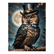 Steampunk Owl . Wisdom