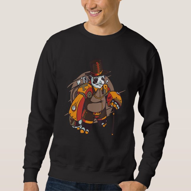 Steampunk Panda Steampunk  For Women & Men Sweatshirt (Front)