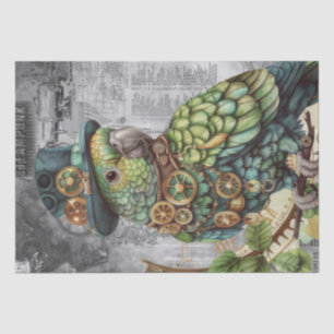 Steampunk Parrot Tissue Paper