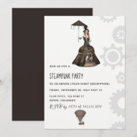 Steampunk Party Invitation