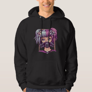Steampunk Pastel Goth Girl Creepy Anime Cyber Punk Hoodie