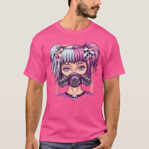 Steampunk Pastel Goth Girl Creepy Anime Cyber Punk T-Shirt