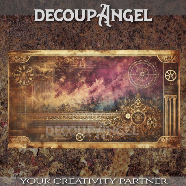 Steampunk Patina #4 Decoupage Tissue Paper (Creator Uploaded)