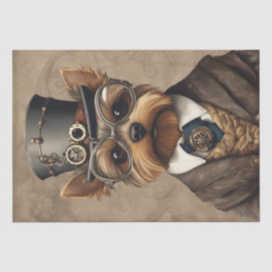 Steampunk Paws: The Yorkshire Terrier Decoupage Tissue Paper
