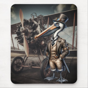Steampunk Pelican  Mouse Mat